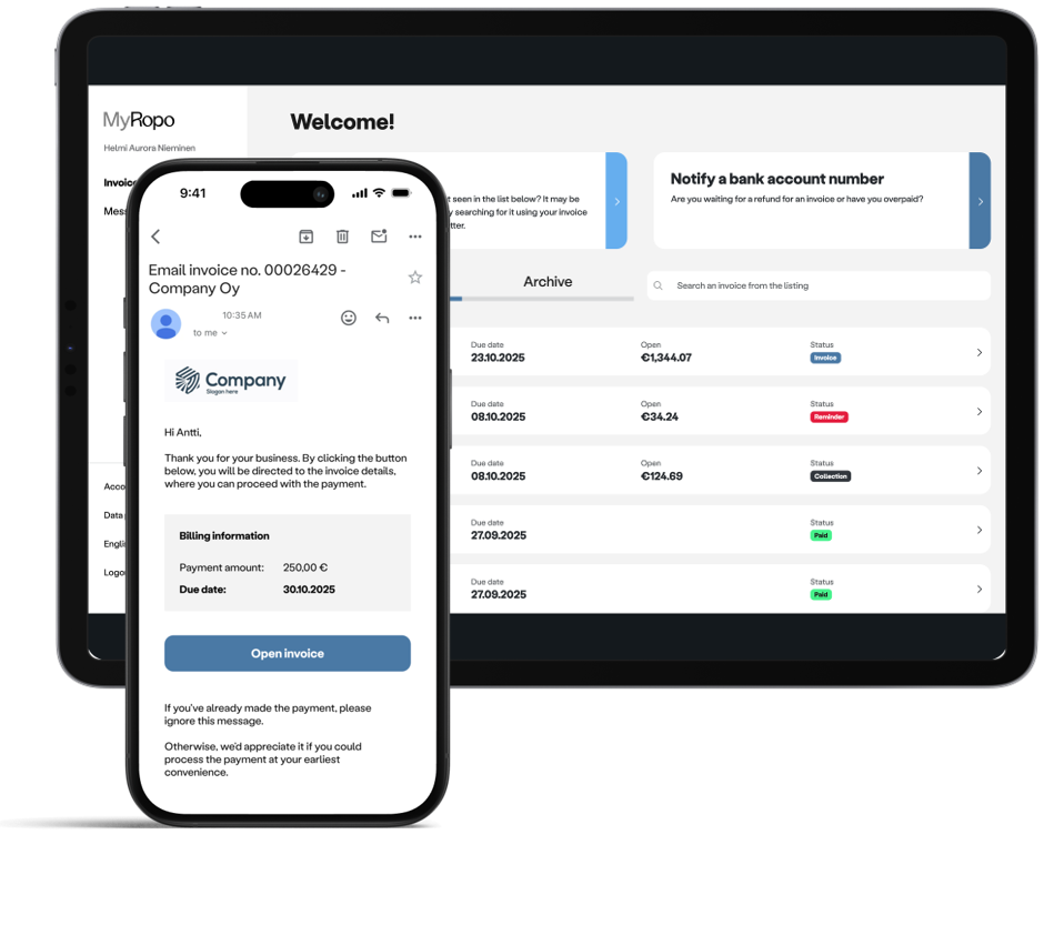 MyRopo Invoice – For A Frictionless Payment Experience